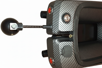 Rogue Bait boat with Deeper sonar - rear close-up, white background